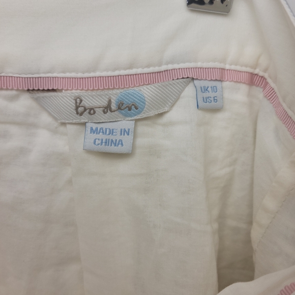 Boden Althea White Lace Midi Skirt | Chic Boho Style | Size 6 | Elegant Details - Picture 6 of 9